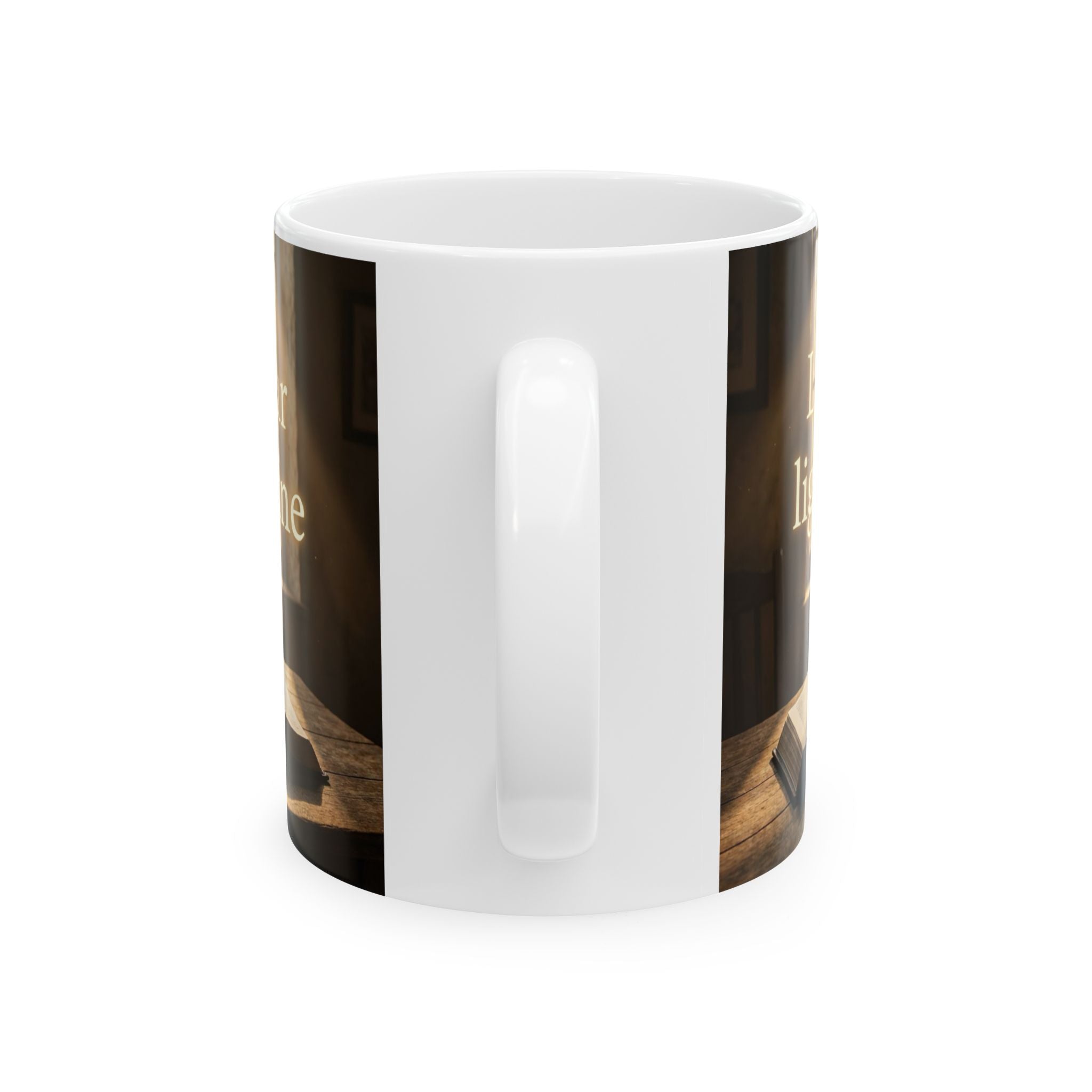 Inspirational Ceramic Mug — "Let Your Light Shine" Coffee Cup (11oz, 15oz)