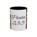 Psalm 23:5 Coffee Mug — Inspirational Christian Accent Mug with Scripture Landscape