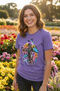 Faith Butterfly Cross Tee - Lifestyle