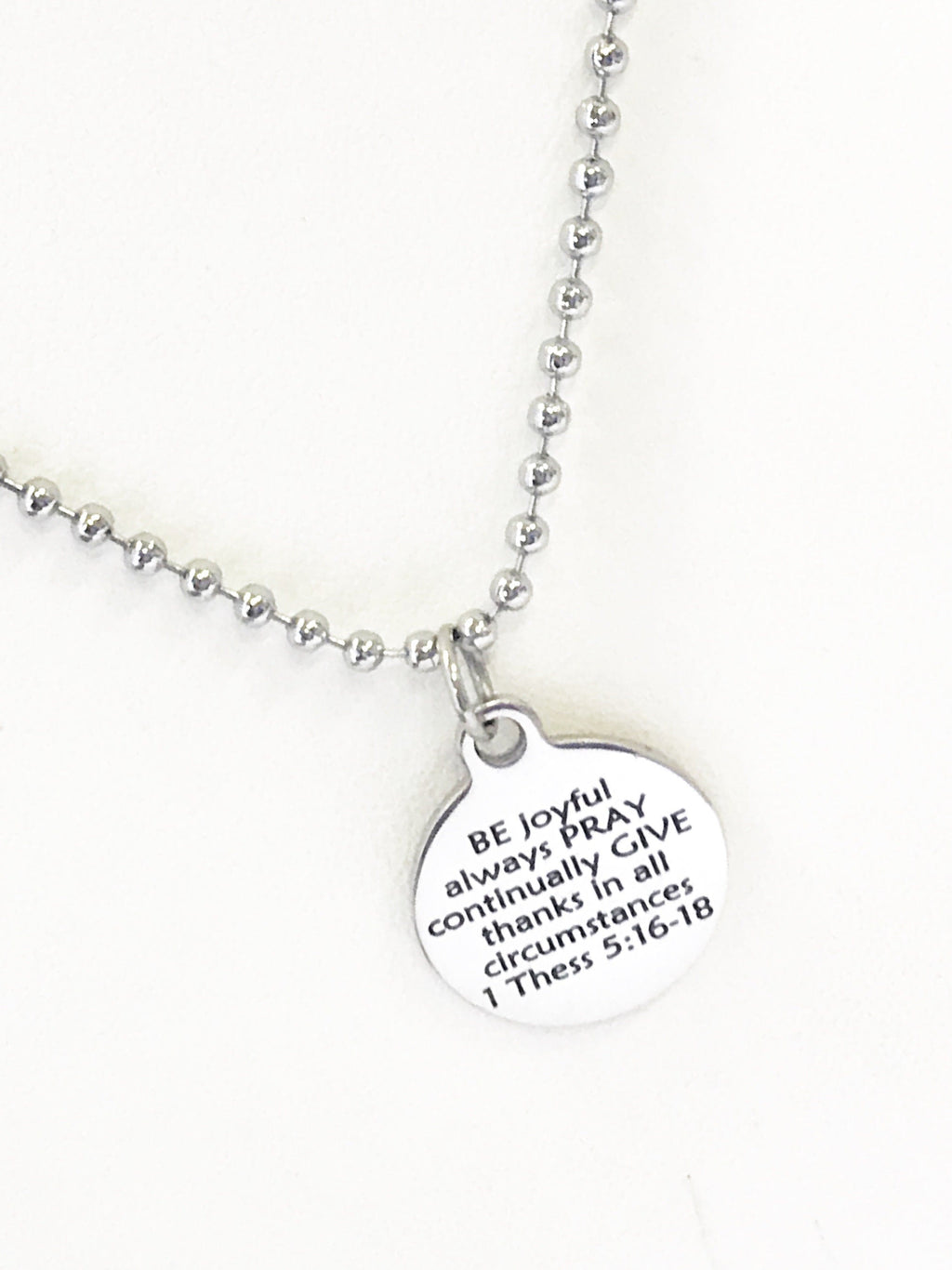 Christian Necklace, BE PRAY GIVE Necklace, Christian Gifts, Christian Jewelry, Graduation Gift, Scripture Necklace, Bible Verse Necklace