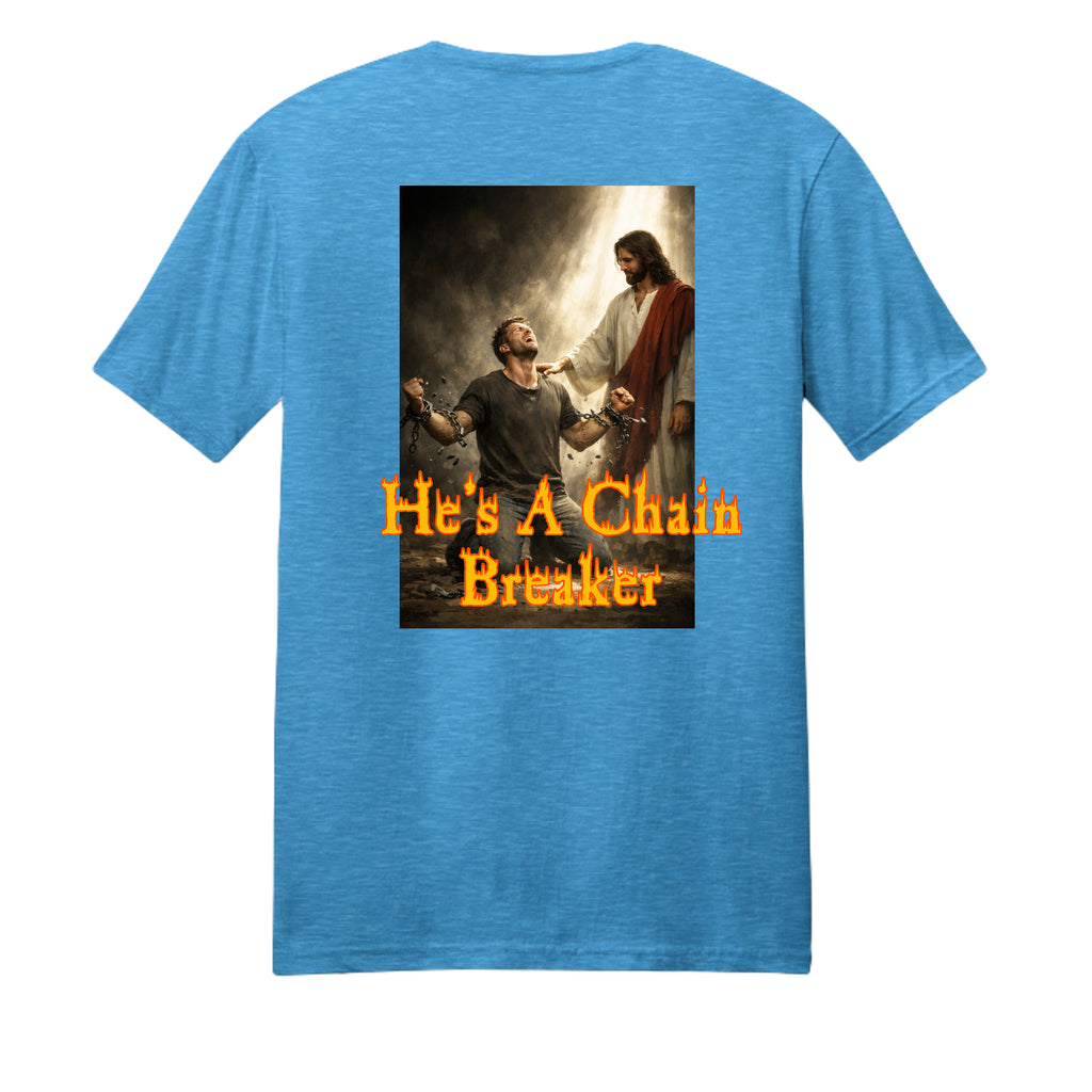 Heathered Bright Turquoise - DM108 - BACK