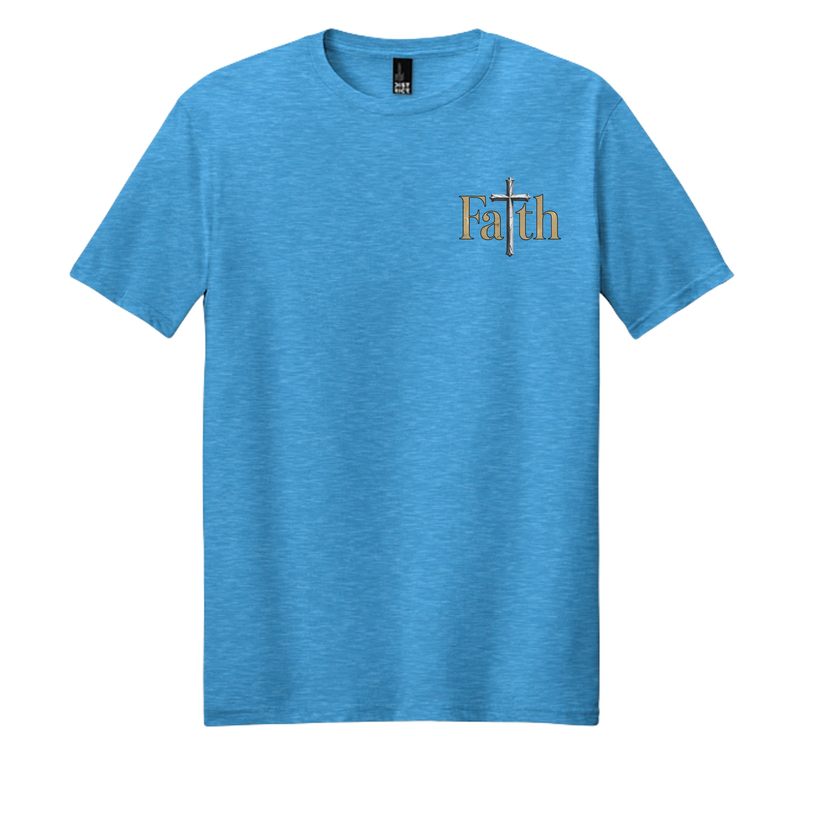 Heathered Bright Turquoise - DM108 - FRONT