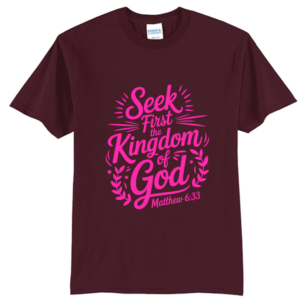 Athletic Maroon - PC55T - FRONT